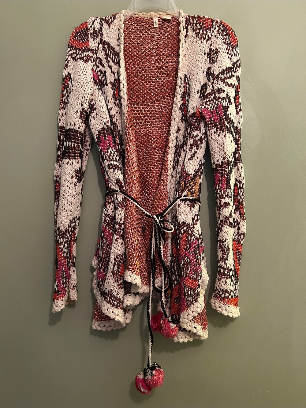 Anthropologie MOTH  "Pleiades" Open Boho Cardigan Size S